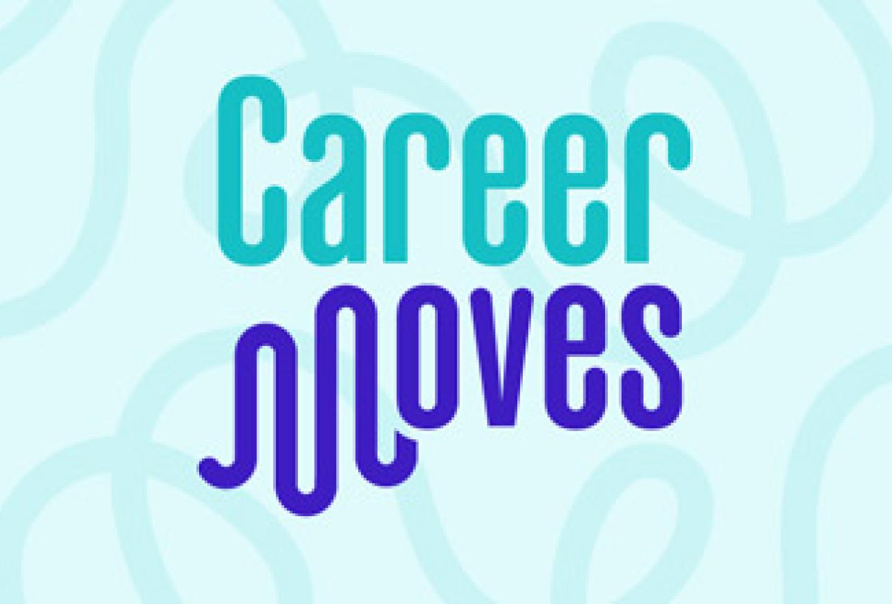 Career Moves logo display in full color with textured background art